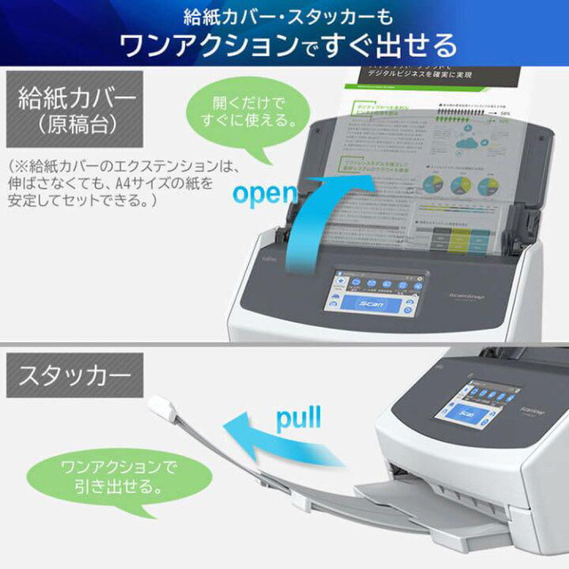 卸し売り購入 PFU ScanSnap iX1600 FI-IX1600A-P ホワイト 2年保証