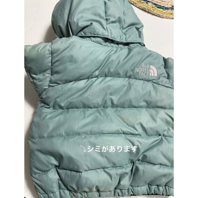 THE NORTH FACE(ザノースフェイス)のノースフェイス　ダウン　80cm ニット帽セット キッズ/ベビー/マタニティのベビー服(~85cm)(ジャケット/コート)の商品写真