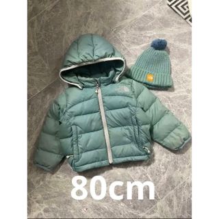 ザノースフェイス(THE NORTH FACE)のノースフェイス　ダウン　80cm ニット帽セット(ジャケット/コート)