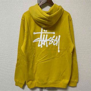 タグ付き 新品 未使用 stussy プルオーバー パーカー イエロー L