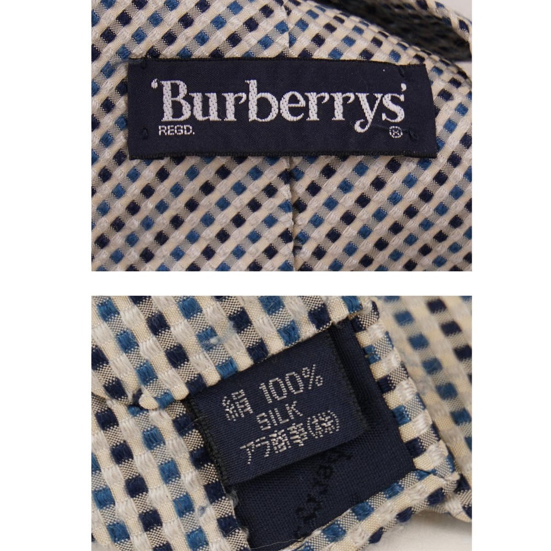 BURBERRY(バーバリー)の『USED』バーバリーズ ネクタイ ホワイト×ブルー 50 メンズのファッション小物(ネクタイ)の商品写真