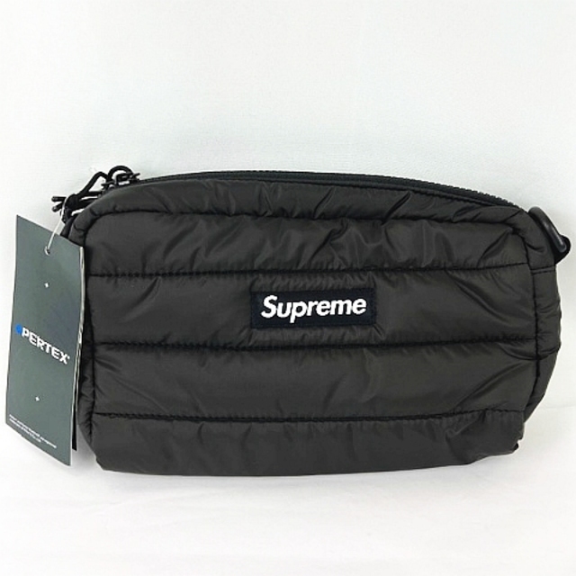 SUPREME Puffer Side Bag パファー サイド バッグ 黒155cmマチ