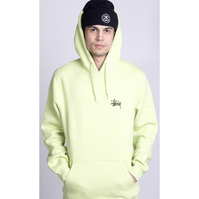 タグ付き 新品 未使用 stussy プルオーバー パーカー グリーン L