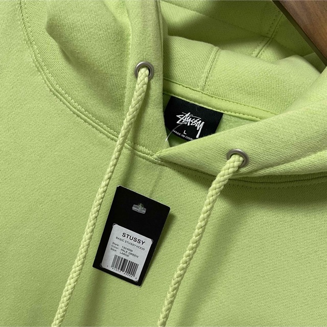 タグ付き 新品 未使用 stussy プルオーバー パーカー グリーン L