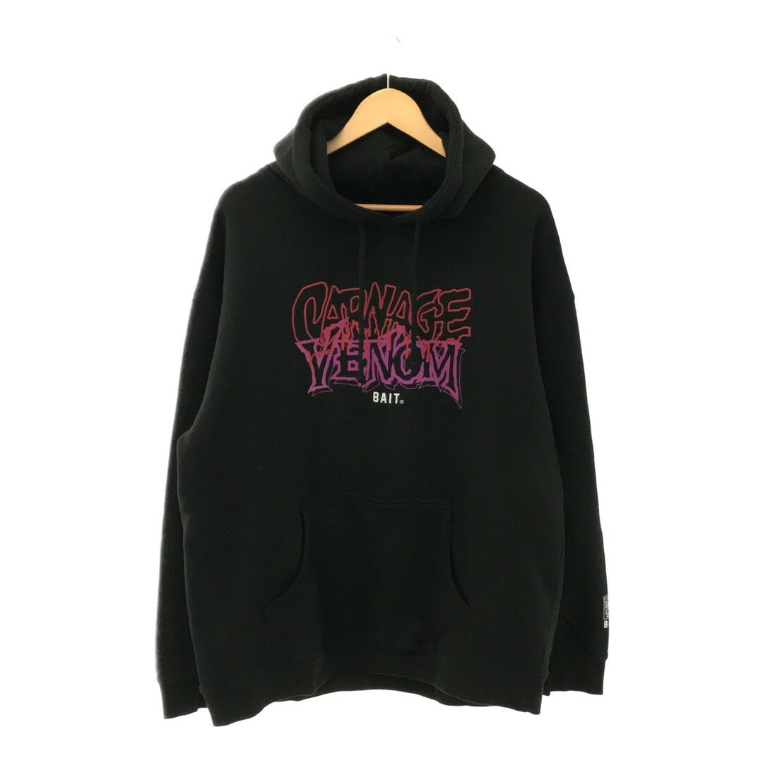 BAIT ベイト HOODY BLACK コラボ XL