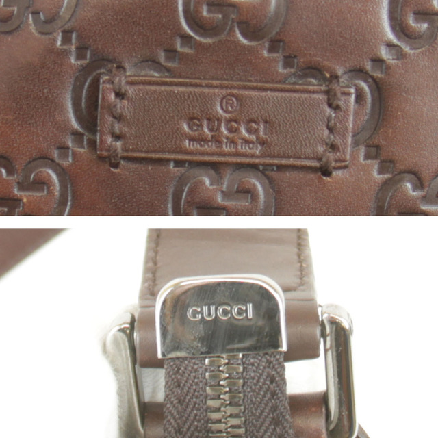 『USED』 GUCCI グッチ 148476/000926 ショルダーバッグ シマレザー ブラウン【】 8