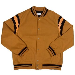 RHUDE ルード ライトニング ボンバージャケット オレンジ S(スタジャン)