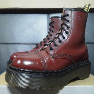 Dr.Martens／サイドゴアシューズ希少モデルUK8スリッポン赤レッド