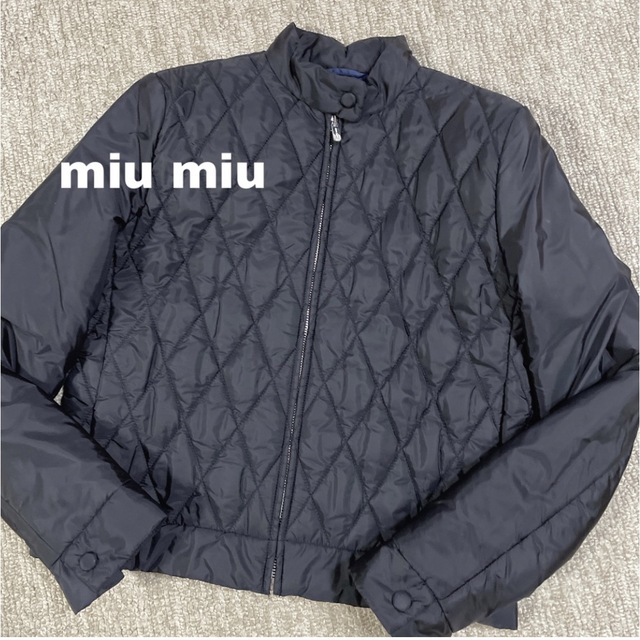 ショッピング公式 最終お値下げ miumiu ミュウミュウ ジャケット 黒