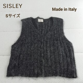 新品♡定価12120円　sisley  配色セーター 暖かいモヘア混ニット❣️