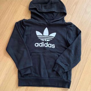 アディダス(adidas)のアディダス　パーカー　長袖　スウェット　130 オリジナル　黒　トレーナー(Tシャツ/カットソー)