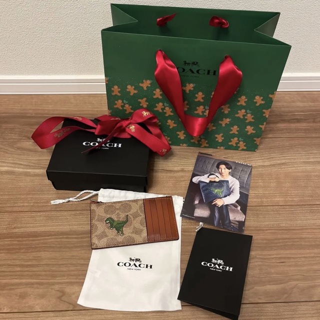 COACH コーチ ジップ カード ケース・シグネクチャーキャンバス