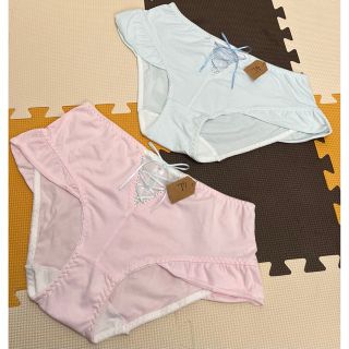 大きいサイズ4L かわいい!フロントリボン ショーツ2枚の通販 by 女子