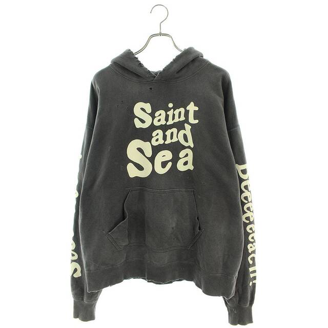 セントマイケル WIND AND SEA HOODIE BLACK XL