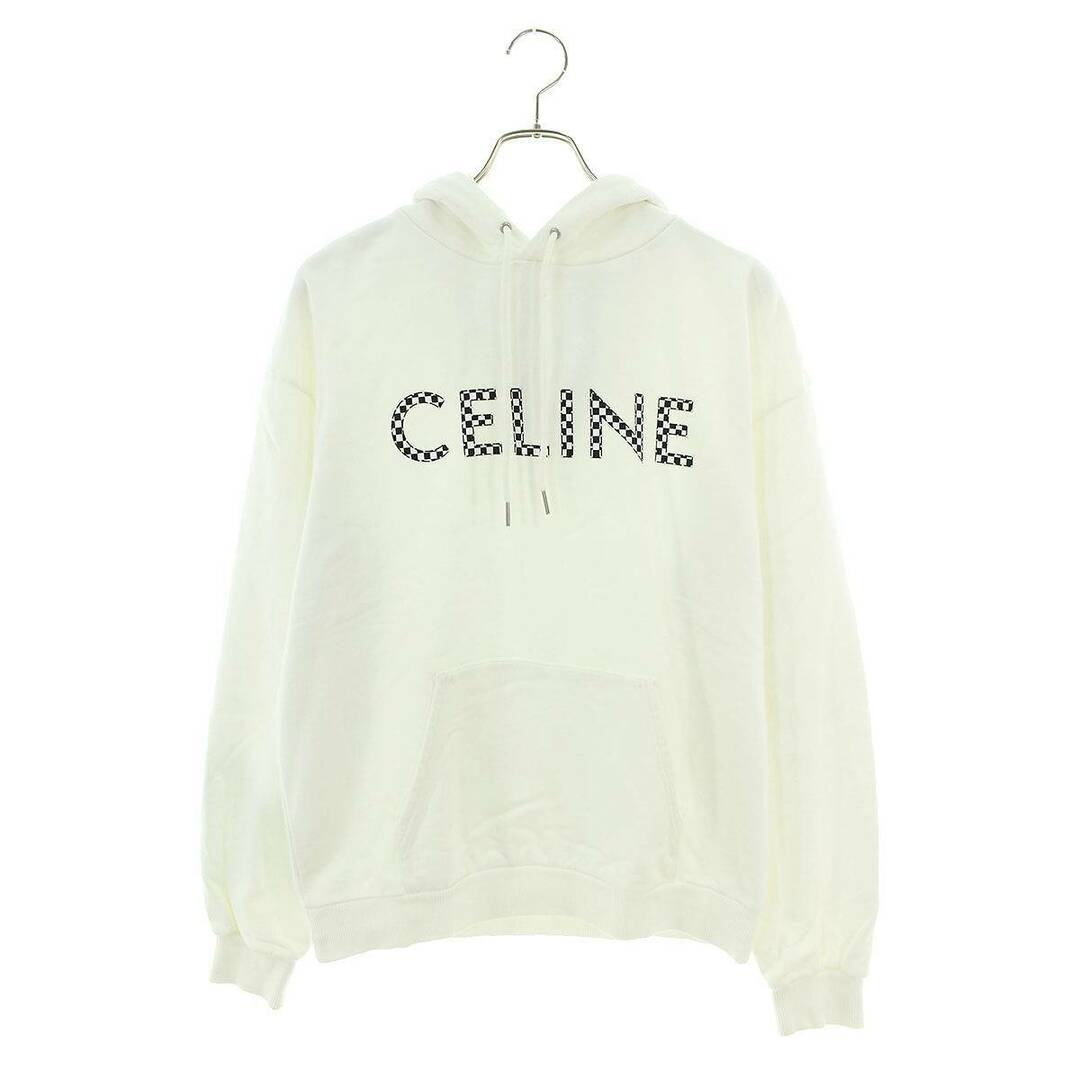 正規品 22AW CELINE ロゴルーズスウェットプルオーバーパーカー XXL-