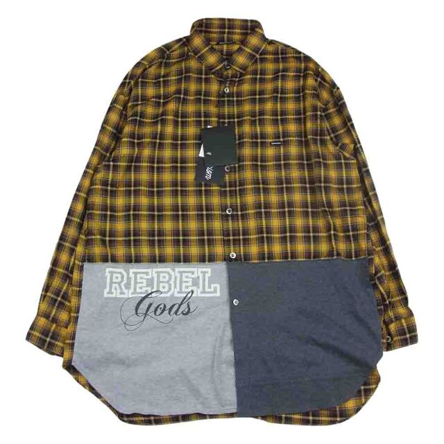 トップス UNDERCOVER アンダーカバー 22SS UI1B44401 再構築 シャツ