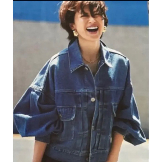 2022新作 Pre Autumn 新品HYKE BALLOON SLEEVE DENIM JACKET サイズ1