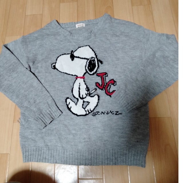 SNOOPY(スヌーピー)のニット スヌーピー キッズ/ベビー/マタニティのキッズ服女の子用(90cm~)(ニット)の商品写真