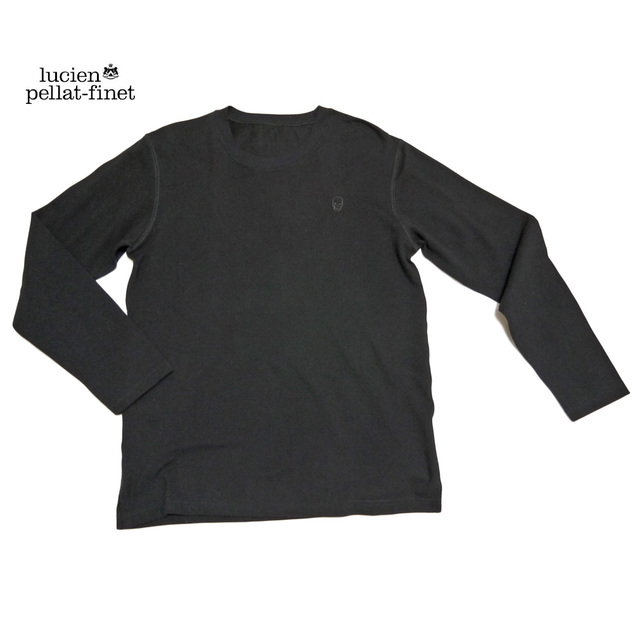 Lucien pellat-finet(ルシアンペラフィネ)のルシアンペラフィネメンズスカル刺繍鹿の子長袖TシャツM メンズのトップス(Tシャツ/カットソー(七分/長袖))の商品写真