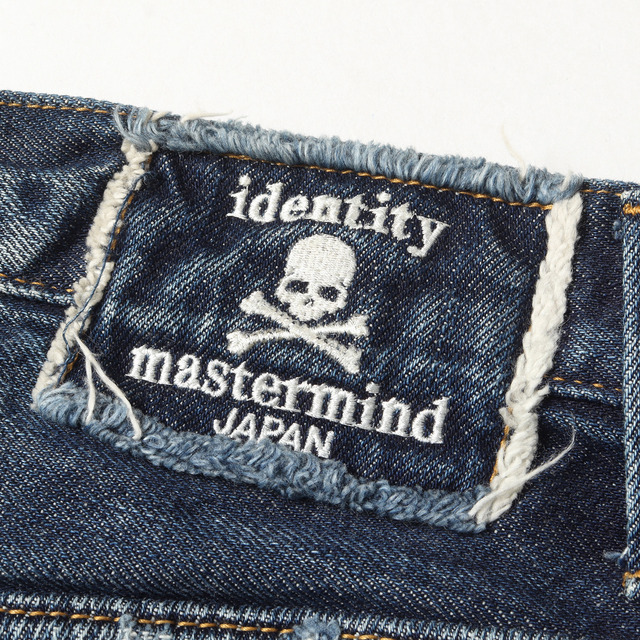mastermind JAPAN ダメージ加工 スカルデニムパンツ M-