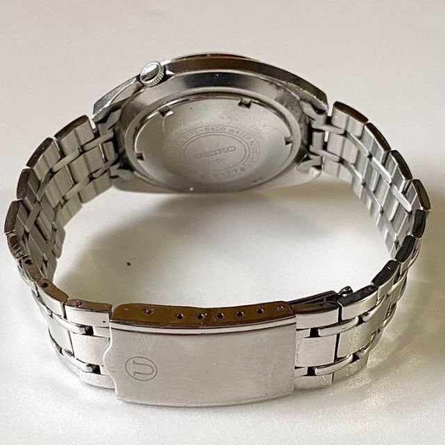 セイコー6117-6400ナビゲータータイマー腕時計メンズ自動巻きデイト70年代