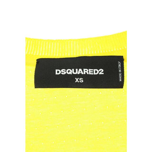 DSQUARED2(ディースクエアード)のディースクエアード 15SS S72GC0837 VネックメッシュデザインリブTシャツ レディース XS レディースのトップス(Tシャツ(半袖/袖なし))の商品写真