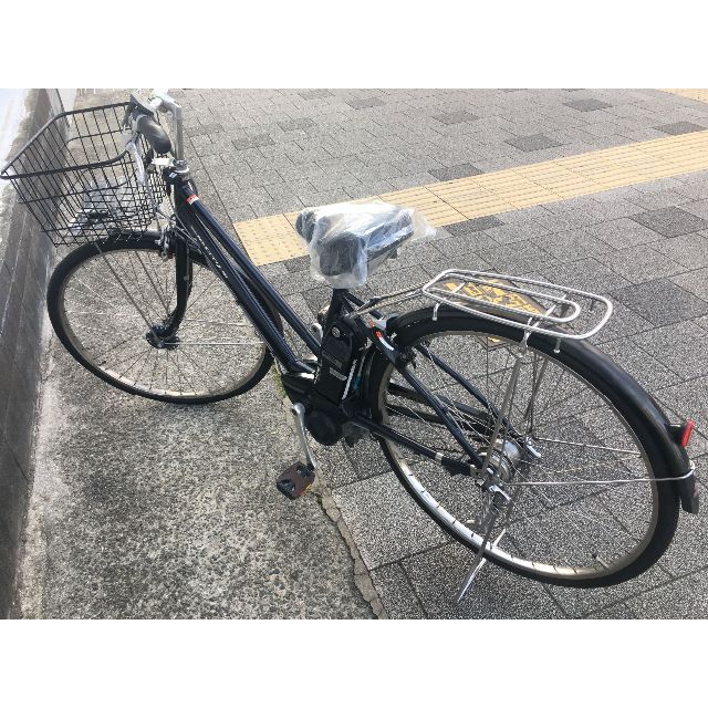 地域限定送料無料 パス シティ 新基準 27インチ 黒 神戸市 電動自転車 