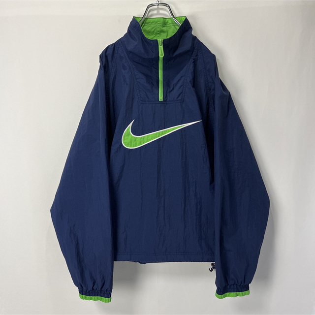 90s NIKE 白タグ Half Zip Nylon Pullover