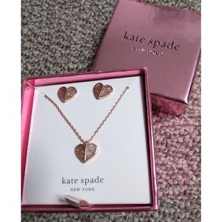 ケイトスペードニューヨーク(kate spade new york)の最終お値下げ　ケイトスペード　ヘリテージ　スペード　ハート　ネックレス＆ピアス(ネックレス)