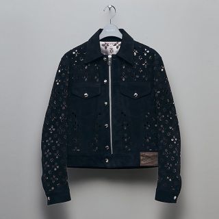 ジョンローレンスサリバン(JOHN LAWRENCE SULLIVAN)のMASU FLOWER CUT LEATHER TRUCKER JACKET(レザージャケット)