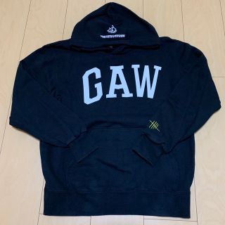 マンウィズアミッション(MAN WITH A MISSION)のMAN WITH A MISSION  GAWパーカー　黒　Mサイズ(ミュージシャン)