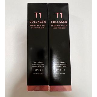 T1コラーゲンパック　T1 Collagen Premium Black(パック/フェイスマスク)