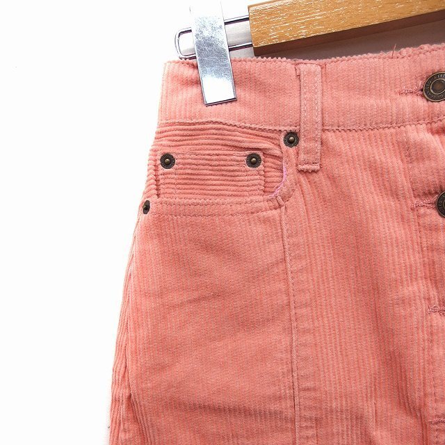 INGNI(イング)のイング INGNI コーデュロイ フレアスカート ミニ ボタンダウン 無地 綿 レディースのスカート(ミニスカート)の商品写真