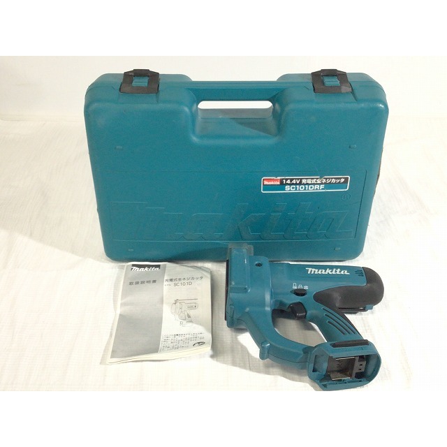 ☆中古品☆makita マキタ 14.4V 充電式全ネジカッター SC101DZ 本体+ケース+説明書付 全ねじカッター 寸切りカッター 62708