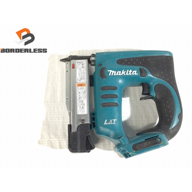 ☆品☆makita マキタ 18V 充電式ピンタッカ PT351D 使用ピンネイル 18,25,30,35mm 本体のみ コードレスタッカー 63018自動車/バイク