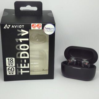 AVIOT TE-D01v ブラック 完全ワイヤレスイヤホン(ヘッドフォン/イヤフォン)