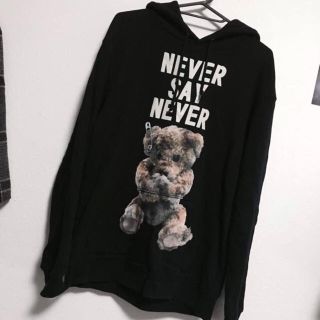 ミルクボーイ(MILKBOY)のMILKBOY NEVER SAY NEVER パーカー メンズ M 黒(パーカー)