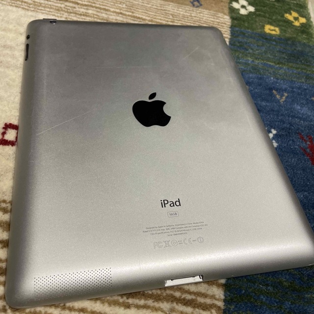 Apple(アップル)のiPad 16G A1416 ホワイト スマホ/家電/カメラのPC/タブレット(タブレット)の商品写真