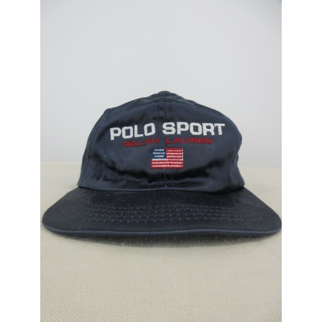 POLO RALPH LAUREN(ポロラルフローレン)のPOLO SPORTS ポロスポーツ ナイロンキャップ ネイビー L メンズの帽子(キャップ)の商品写真