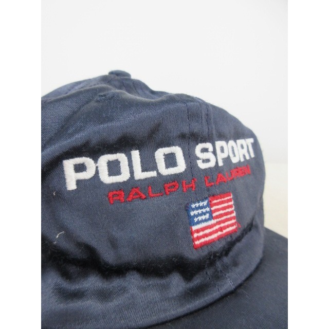 POLO RALPH LAUREN(ポロラルフローレン)のPOLO SPORTS ポロスポーツ ナイロンキャップ ネイビー L メンズの帽子(キャップ)の商品写真
