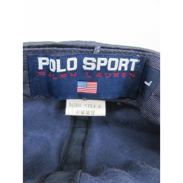 POLO SPORTS ポロスポーツ ナイロンキャップ ネイビー L