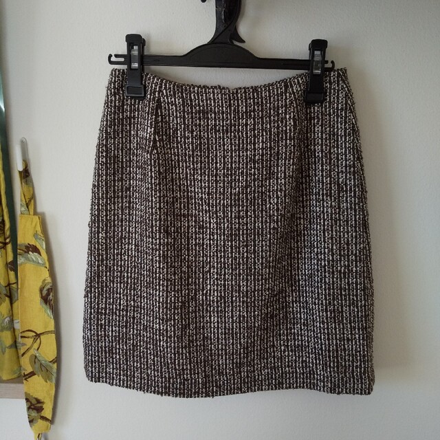 INDEX(インデックス)の秋冬 新品タグ付きツィード暖か台形スカート レディースのスカート(ミニスカート)の商品写真