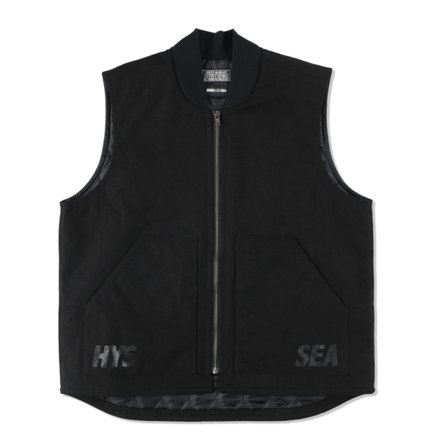 HYSTERIC GLAMOUR(ヒステリックグラマー)の【XL】HYSTERIC GLAMOUR X WDS VEST / BLACK  メンズのトップス(ベスト)の商品写真