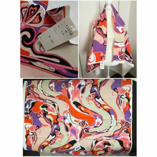 エミリオプッチ(EMILIO PUCCI)の最終価格◆布地エミリオプッチ綿厚手イタリア製　大判　クッション　トートバッグ等(その他)