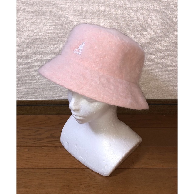 KANGOL(カンゴール)の美品 KANGOL ファー バケットハット M バミューダハット ピンク レディースの帽子(ハット)の商品写真