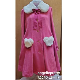 アンジェリックプリティー(Angelic Pretty)のひひひ様専用 アンジェリックプリティ ピンククマさんコート(ロングコート)