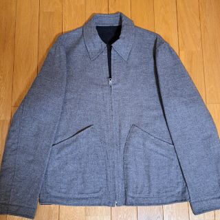 ポールスミス パイル地調 ボーダー柄 ジャケット S 青×茶 Paul Smith メンズ   【221025】