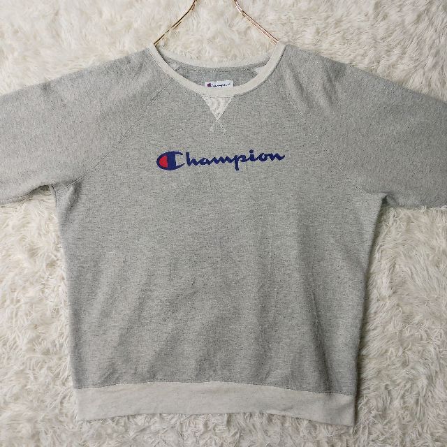 Champion(チャンピオン)の一点物US輸入★Champion スウェット ライトグレー バイカラー XL メンズのトップス(スウェット)の商品写真