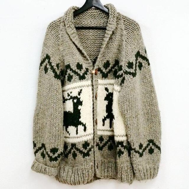 vintage long cawchin jacket sweater bk