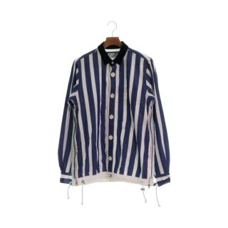 サカイ(sacai)のsacai サカイ カジュアルシャツ S 紺x白(ストライプ) 【古着】【中古】(シャツ)